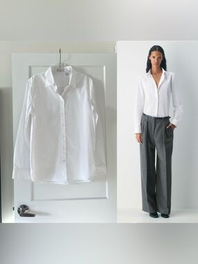 New Babaton letterpress classic poplin shirt Sz M